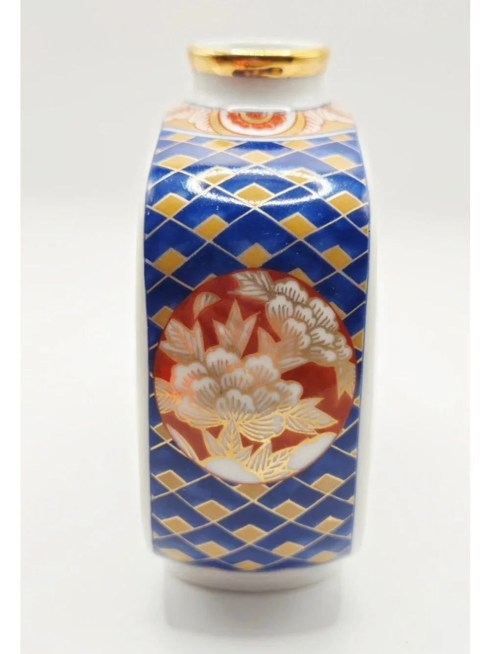 Hand-Painted Otagiri Japanese Porcelain Vase Scenic Design